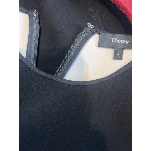 THEORY little black dress Felicitina Ruffle Hem fit and flare women  4 cocktail - Picture 13 of 13